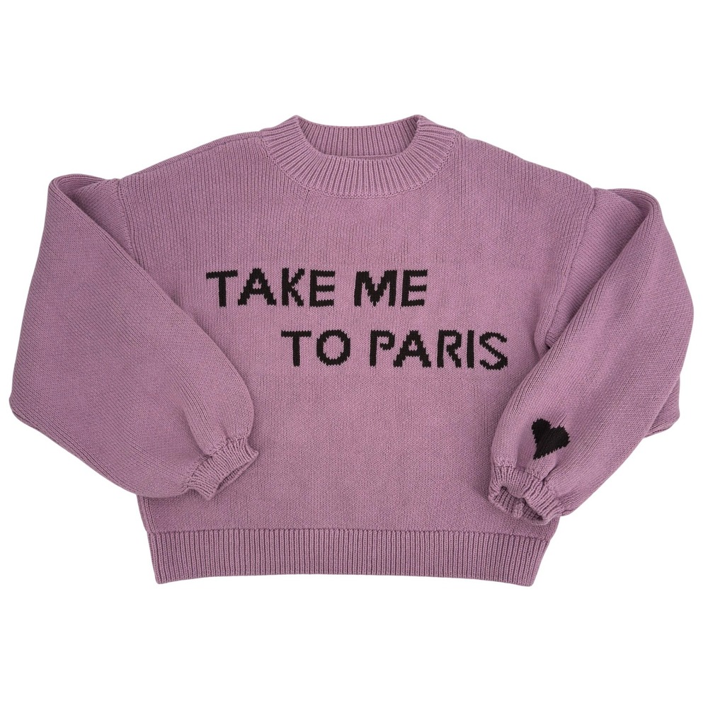 Anthropologie Maeve Spring Crew Neck Take Me To Paris French Girl Sweater S